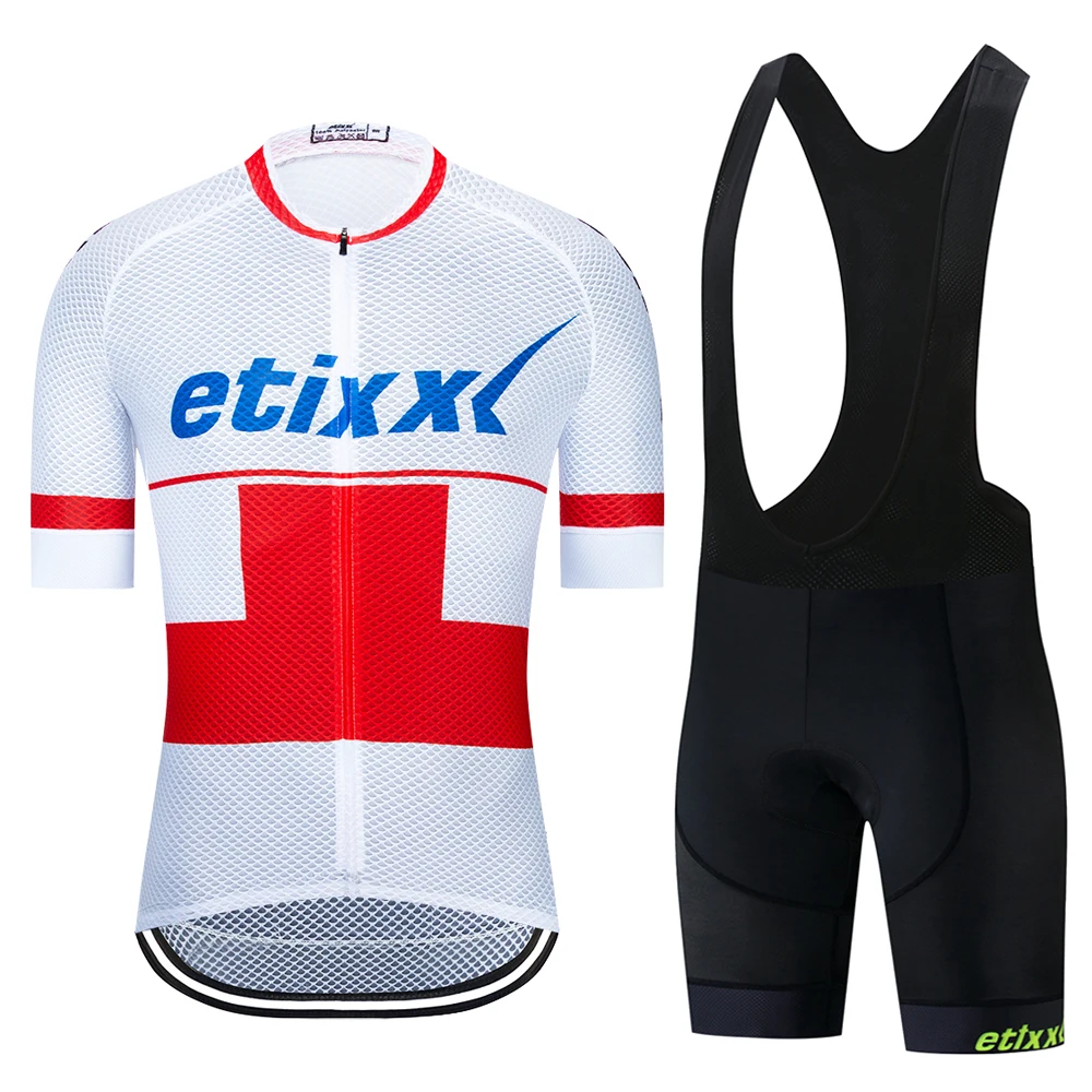 ETIIXXL Лето Велоспорт Джерси Набор PRO TEAM AERO Одежда MTB велосипедная одежда Maillot Ropa Ciclismo мужские велосипедные наборы - Цвет: Bib Cycling Set 09