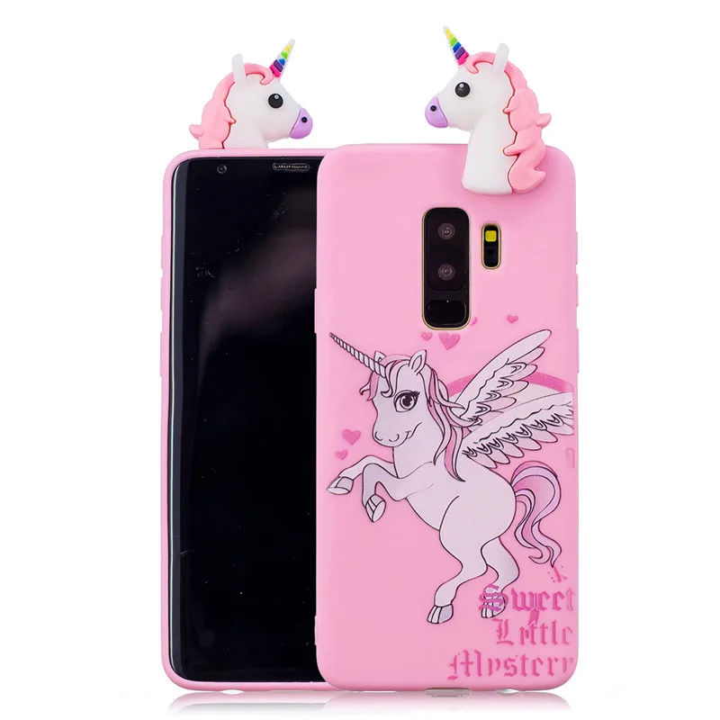 samsung cases cute Phone Case on for Samsung Galaxy S9 Plus S6 S7 Edge S8 Plus Note 8 9 S10 Plus Cover Fundas 3D Dolls Toys Cartoon Soft TPU Cases kawaii samsung cases Cases For Samsung