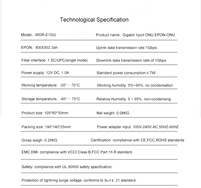 Wanglink 1G GEPON 1 порт ONU EPON OLT 1,25 г gepon onu EPON ONU zet onu модели 1ge ftth