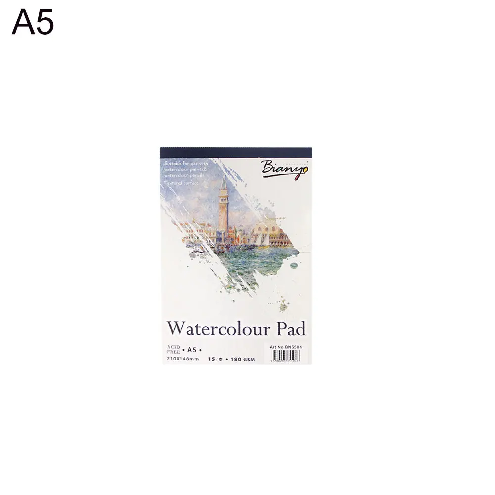 

Hot A3/A4/A5 Castle Sketch Watercolor Notepad Painting Drawing Diary Notebook Gift