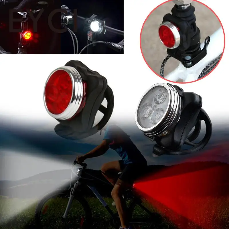 

Bike HJ 030 Front Rear Tail Lights USB Rechargeable LED Lamp Safety Warning