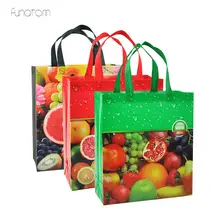 Многоразовая Женская Мужская многоразовая хозяйственная сумка «фрукты» Большая складная сумка продуктовые сумки Удобные сумки для хранения