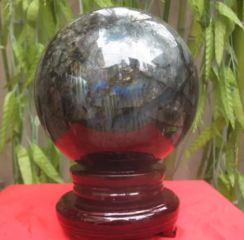 

WW 04632 NATURAL Labradorite Crystal Sphere Ball Gem Stone reiki