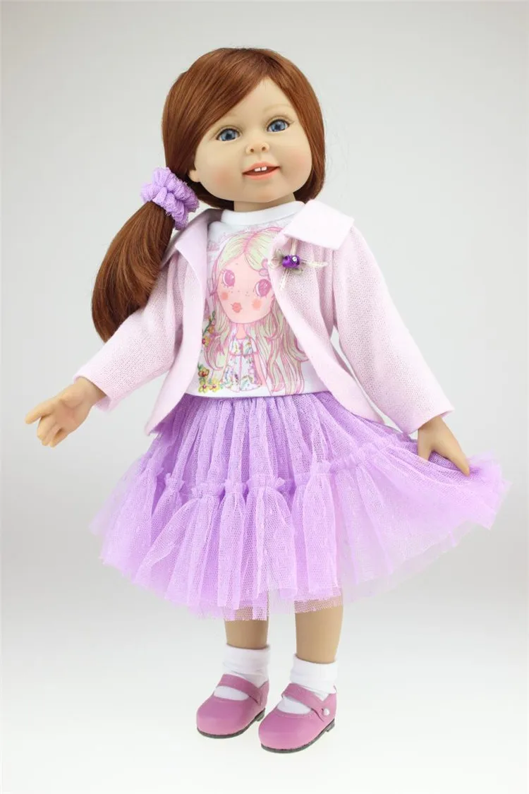 

New NPK reborn Girl Doll Princess Doll 18 Inch/45 cm, Soft Plastic Baby Doll Plaything Toys for Children Kid's Gifts