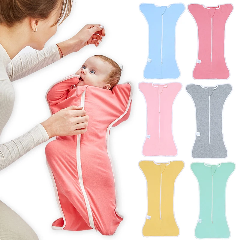2018 Фирменная Новинка спальный мешок для новорожденных стрейч хлопка сна накидка для детской коляски одеяло 0-6 м