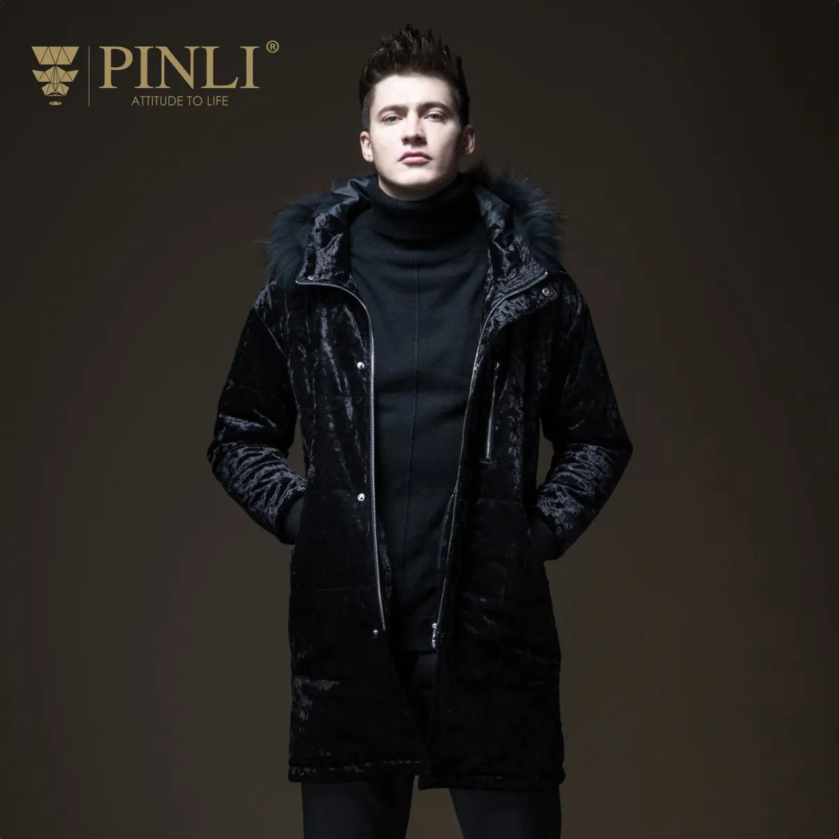 2019 мужские зимние куртки Chaquetas Hombre Pinli продукт Сделано Осень мужское длинное