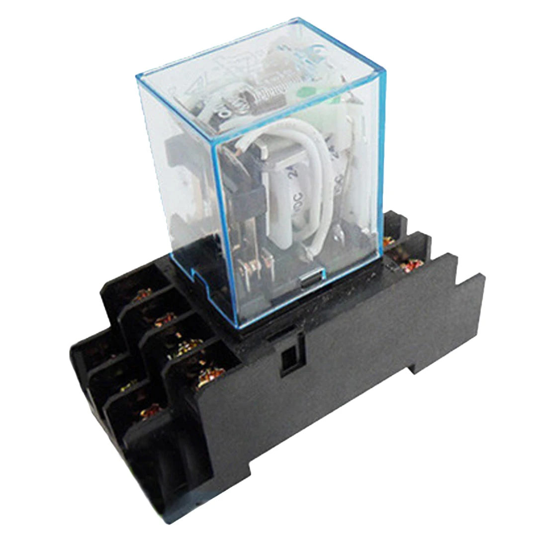 

1PCS 12/24/110/220V AC Power Relay DPDT MY4NJ 8 Pin With Base