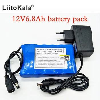 

HK Liitokala NEW Portable Super Rechargeable Lithium Ion battery pack capacity DC 12V 12.6v 6800 mah battery CCTV Cam Monitor