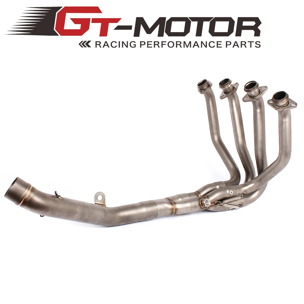 Motorcycle Stainless Steel Header Full system Exhaust Mid Down Pipe For