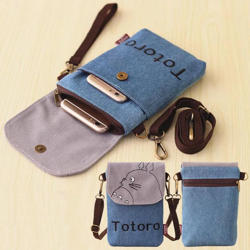 

HOT Sale Lady Women Girl Canvas Cross-body Messenger Bag Shoulder Mobile Phone Bag with Long Strap for Universal Cellphones