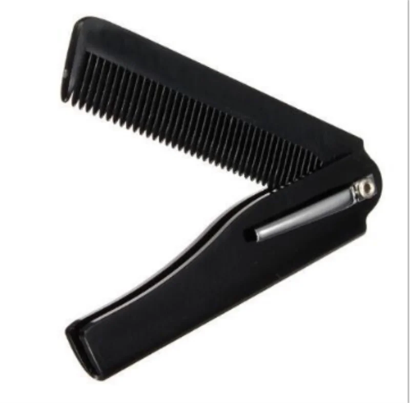 Складная расческа для волос карман зажим для волос Усы Борода гребень укладки волос инструмент парикмахерских волосы расческой для Для