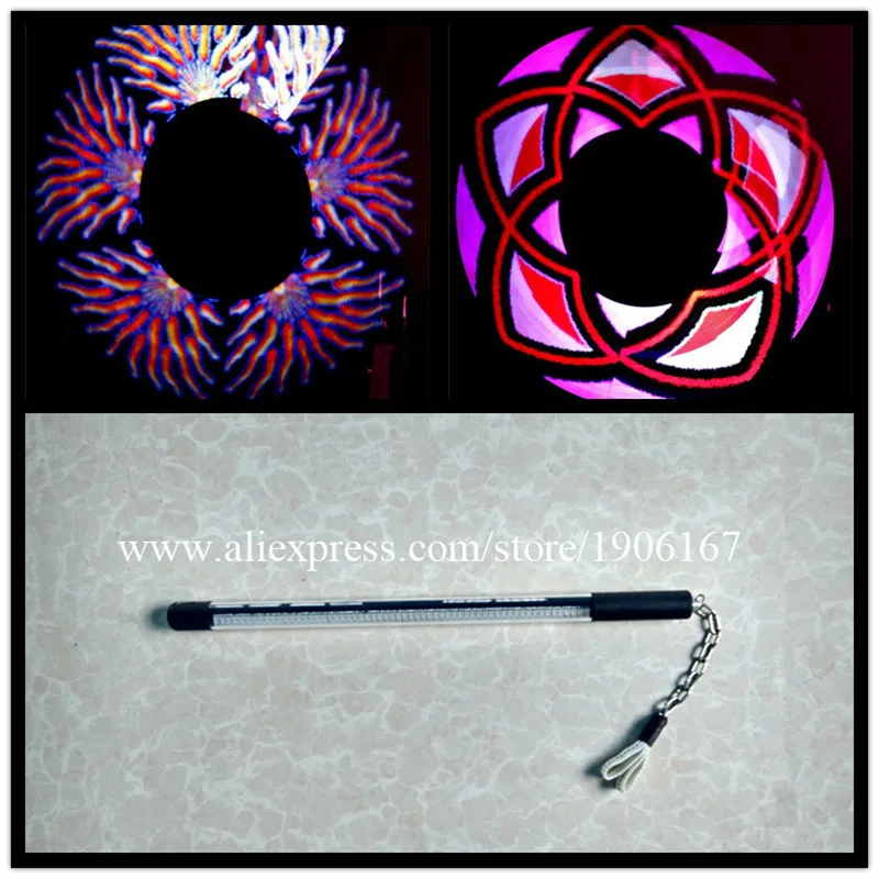 

New Design Programmable 60 Led Pixels Visual Poi Full-Color Lamp LED Stick USB Graphic Poi Sticks