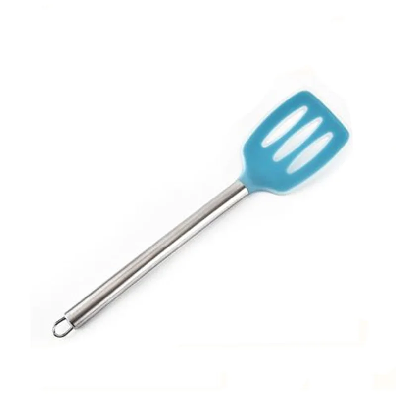 Heat-Resistant Silicone Slotted Turner Spatula Large Size 34cm Long Kitchen Cooking Tools Spatula Frying Fish Shovel