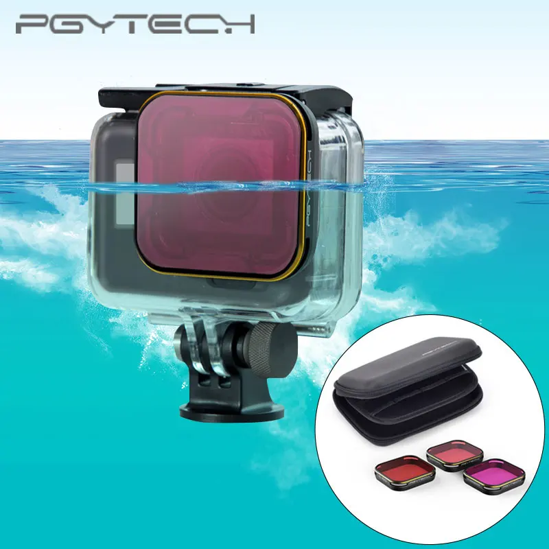 Фильтр для дайвинга PGYTECH корпус GoPro Hero 5 супер костюмный эксклюзивный красный