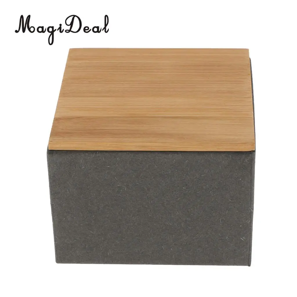Bamboo Lid Tea Storage Box Tea Packing Box Handmade Natural Tea Coffee Caddy Jar Storage Holder Canister