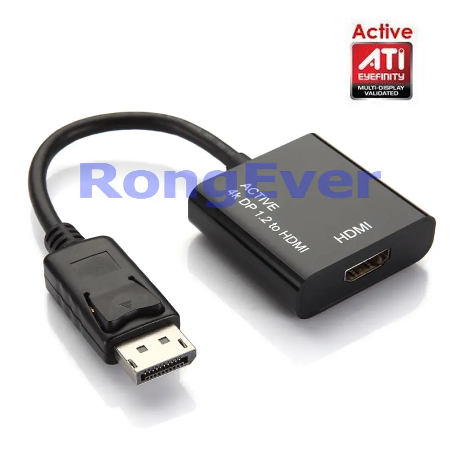 Новинка активный экран ATI Eyefinity HD 4K 1 2 DP папа HDMI мама Видео Аудио HDTV черный адаптер