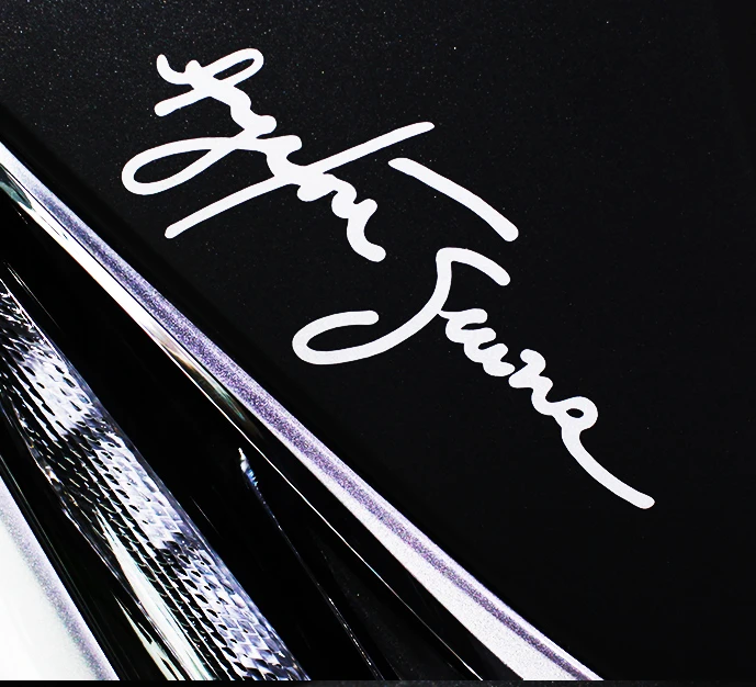 2pcs Car Styling Vinyl Tape Signature Racing Motocross Bike Sticker Decal For Forever Ayrton Senna Da Silva Car Stickers Aliexpress