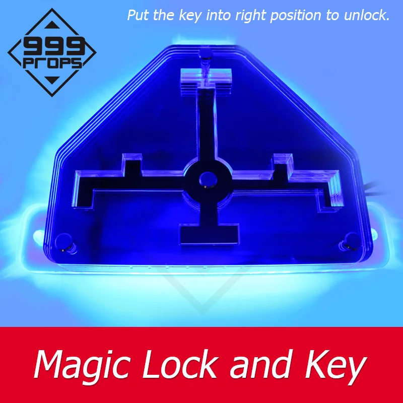 

Escape Game Magic Key and Lock Prop Room Escape put the key into lock to open door Chamber game props 999PROPS