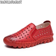 Ручной сезон: весна–лето платформы Обувь Для женщин без каблука Пояса из натуральной кожи Обувь женские женская обувь повседневная обувь женские k52