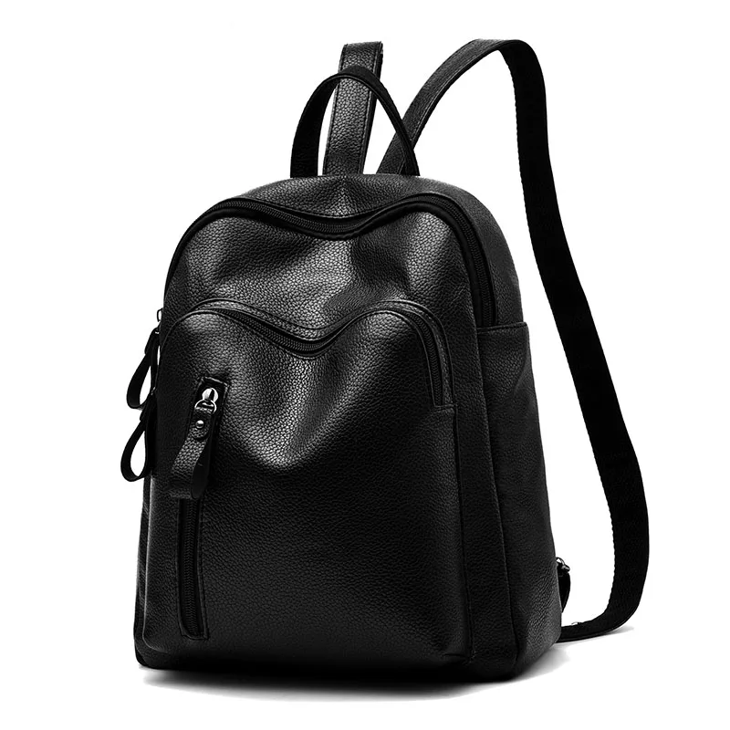 

Petrichor Vintage Zipper Designer Women Backpack Travel Bag- Fashion Female Purse Ladies Shoulder Bag Black Girl School Backpack