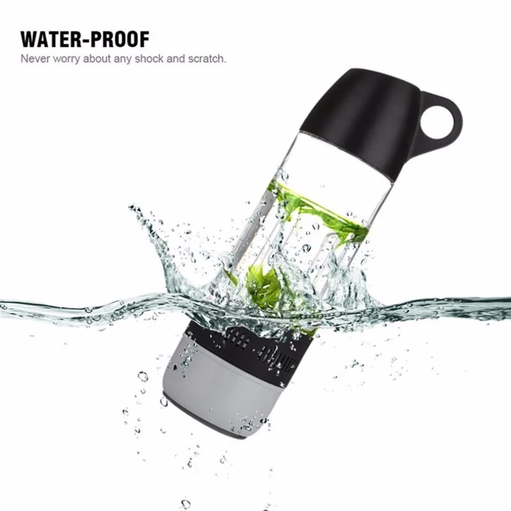 Бутылка для воды мини Bluetooth 3,0 динамик портативный чашки компас беспроводной динамик водонепроницаемый IPX4 открытый звук стерео музыкальный плеер