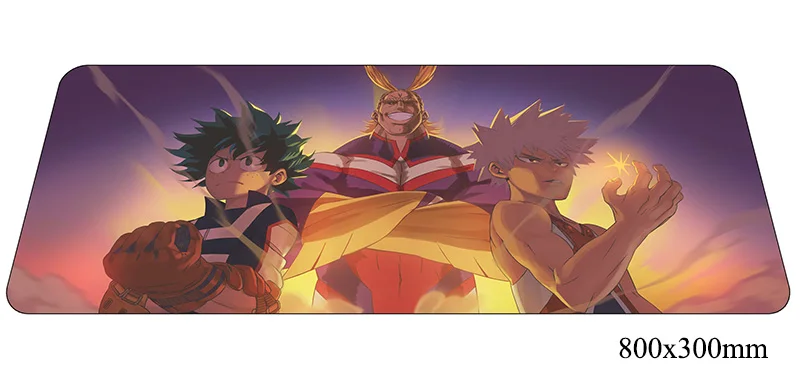 Коврик для мыши Boku no hero academia новый компьютерный геймерский коврик 800x300x2 мм лучший