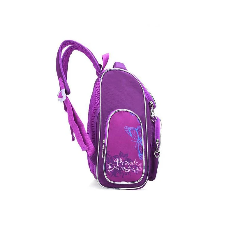 Butterfly School Bag with Name, Purple Blue, School Bag Girl / Butterfly Sugar Bag with Names