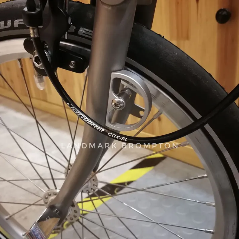 Складной велосипед без крыла holleing baffle для brompton велосипед E версия передняя вилка запчасти золотой серебряный черный