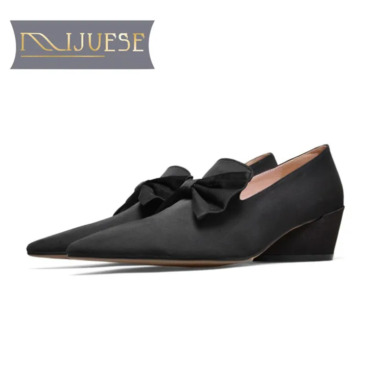 MLJUESE 2019 women flats sheepskin purple color bow pointed toe soft ballet flats shoes comfortable office shoes size 34-43 MLJUESE 2019 women flats sheepskin purple color bow pointed toe soft ballet flats shoes comfortable office shoes size 34-43