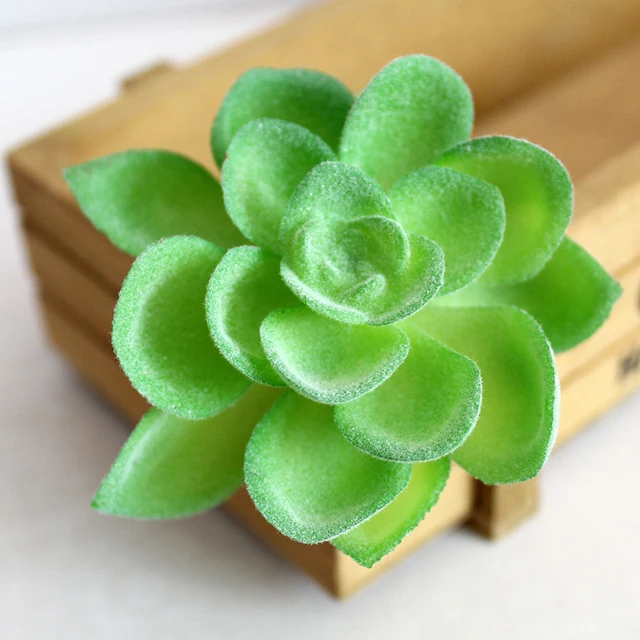 Artificial Plastic Sukkulente Cactus Echeveria Flower Home Office Decor