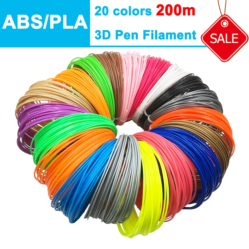 

Tianfour 100-200m 3D Printing Pen Wire 1.75 mm Printer Plastic Consumables 3D Pen Filament ABS/PLA 3D Printer Filaments