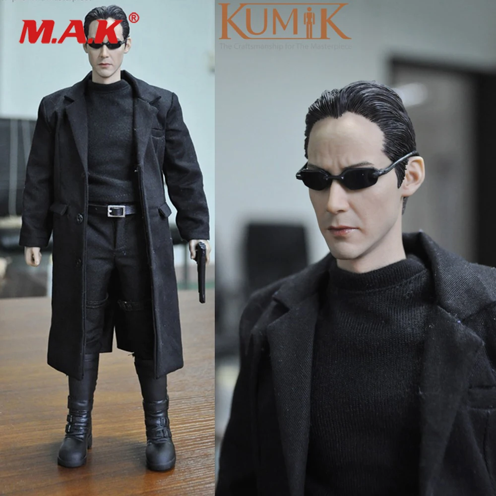 Полноразмерная Коллекционная экшн фигурка KMF034 на заказ матрица Кеану ревс для