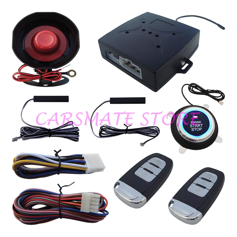 What are some push button keyless start systems?