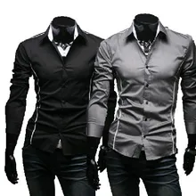 Брендовые новые стильные дизайнерские мужские рубашки высокого качества повседневные облегающие стильные рубашки 3 цвета Размер: M~ 3XL