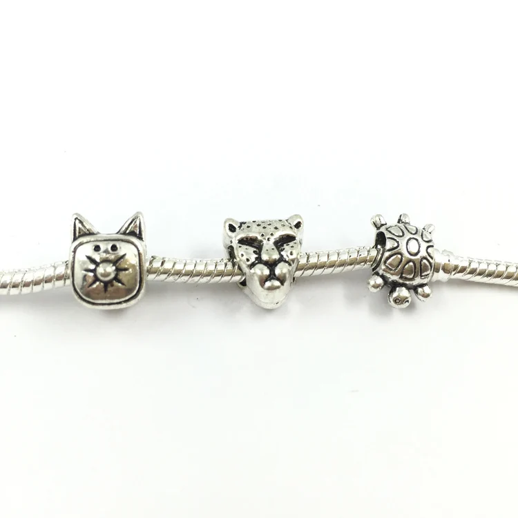 

The leopard head Cat Tortoise Alloy Beads European Charms Fit Pandora Charms Bracelets & Bangles B00058