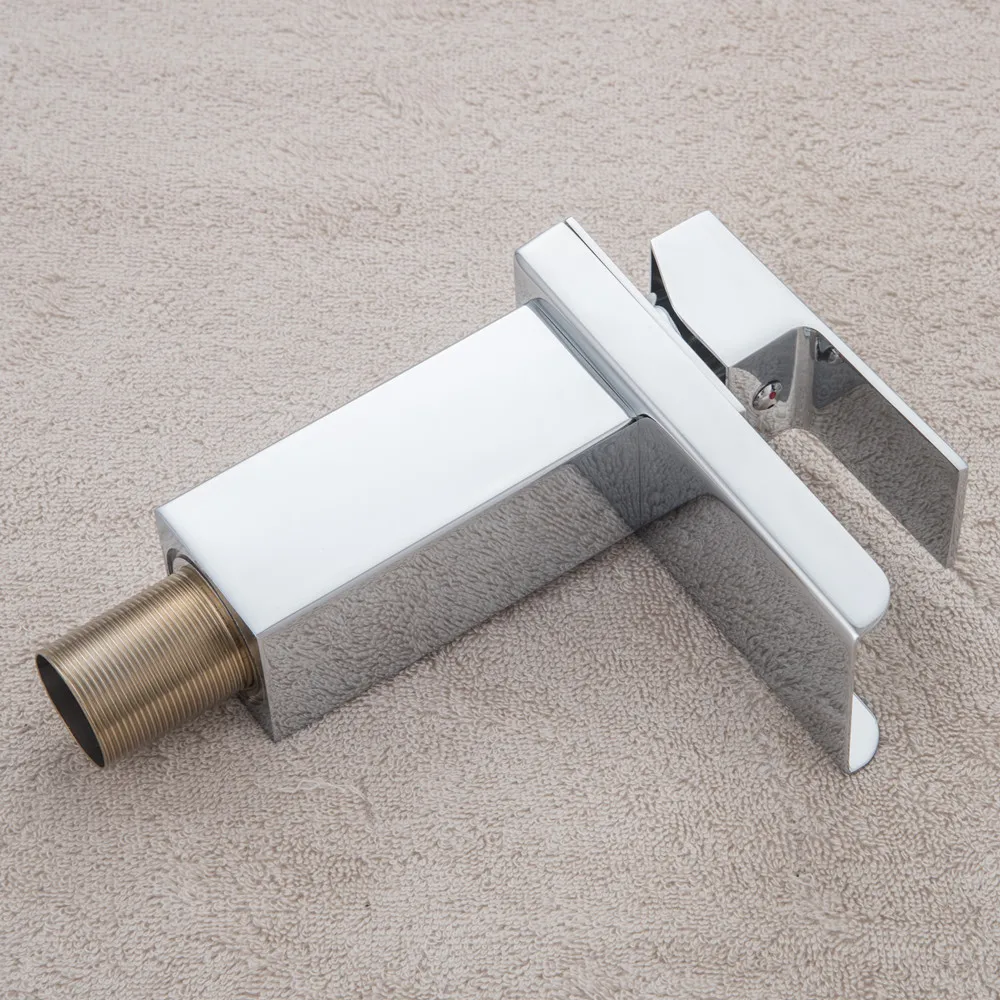 Newly Bathroom Basin Sink Faucet Waterfall Handle Single Hole Mixer Tap Deck Mounted Basin Faucet Torneira Cozinha Mci13