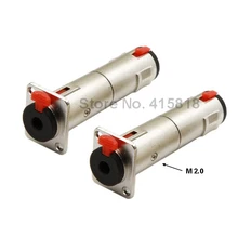 5 шт./лот стерео 1/" блокировка jack ПАНЕЛЬ монтажный разъем 6,35 мм Женский Джек в серебристом цвете