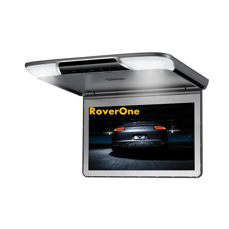 

RoverOne 11.6'' HD Resolution Flip Down Overhead Ceiling Roof Mount Monitor Multimedia Media Player 1080P Video USB SD HDMI MP5