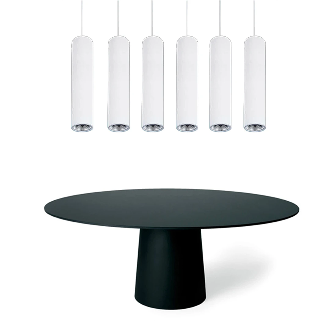  Modern Minimalist Cafe Chandeliers Led Restaurant COB Spotlights Long Tube Hanging Lamp Bar Table C - 32909373976