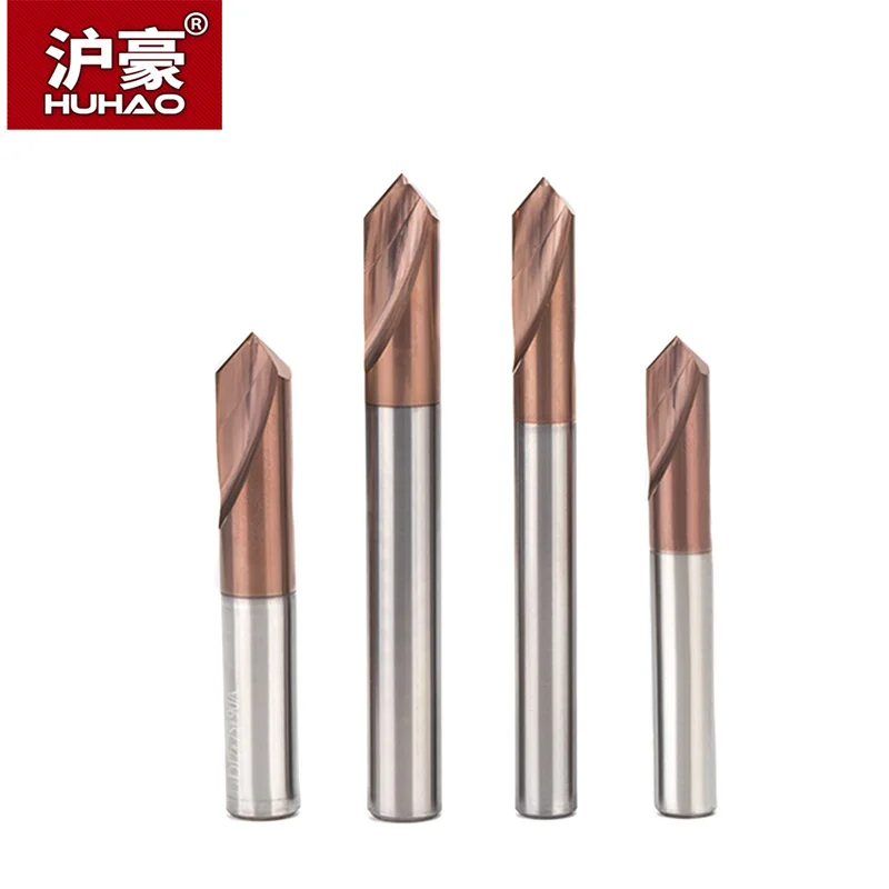 HUHAO 1PC 90 Degree Center Drill Tungsten Carbide Point Drill Centering