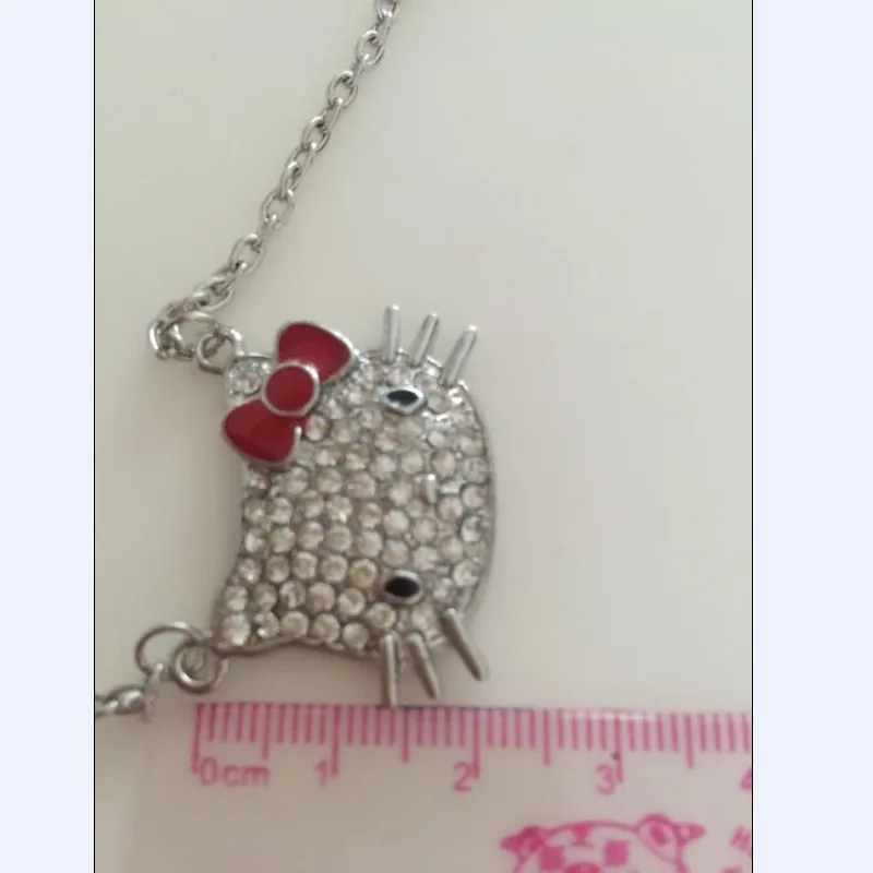 Бесплатная доставка рисунок Hello Kitty оптовая продажа Цепочки и ожерелья Дешевые в