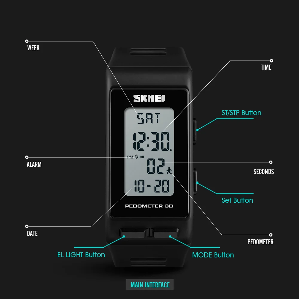 Продажа SKMEI Марка Для мужчин s спортивные часы лучший бренд класса люкс Шагомер Калорий Цифровые часы Водонепроницаемый светодиодный часы наручные ...