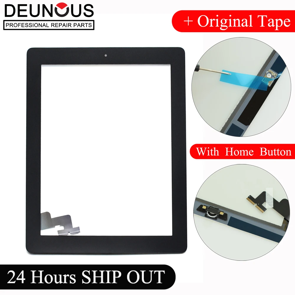 LCD Touch Screen Digitizer Replacement For Apple iPad 2 A1395 A1396 A1397 Lot US
