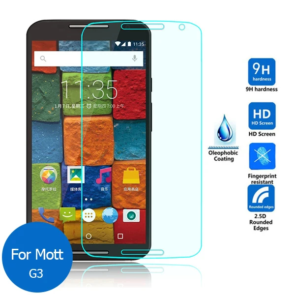 Закаленное стекло для Motorola Moto G3 G 3rd Gen 2015 Dual XT1548 защитная пленка 9H | Мобильные
