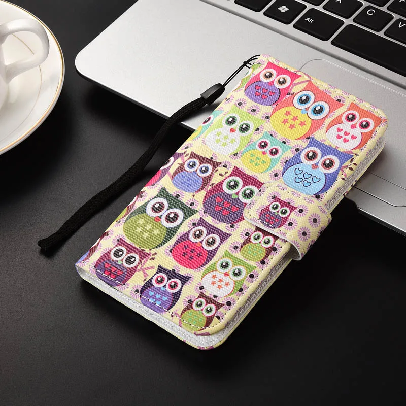 Для Ulefone S1 чехол мультфильм бумажник из искусственной кожи чехол мода прекрасный крутой Чехол для мобильного телефона сумка щит - Цвет: many owls