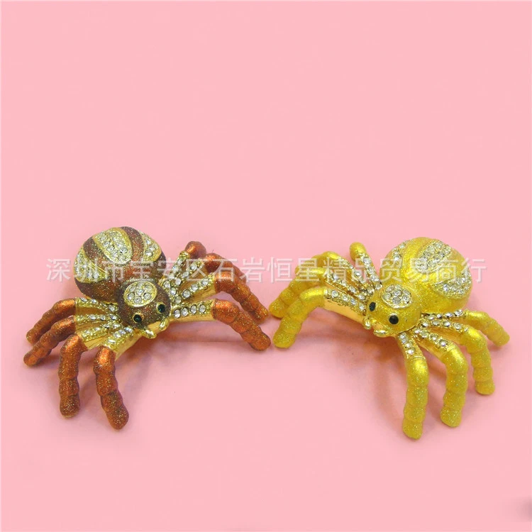 Goede Europese Chinese stijl Metalen emaille painted ambachten Insect spider, home decoratie desktop ornamenten (A538)
