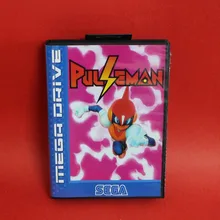 Pulseman 16 bit MD card with Retail box for Sega MegaDrive Video Game console system