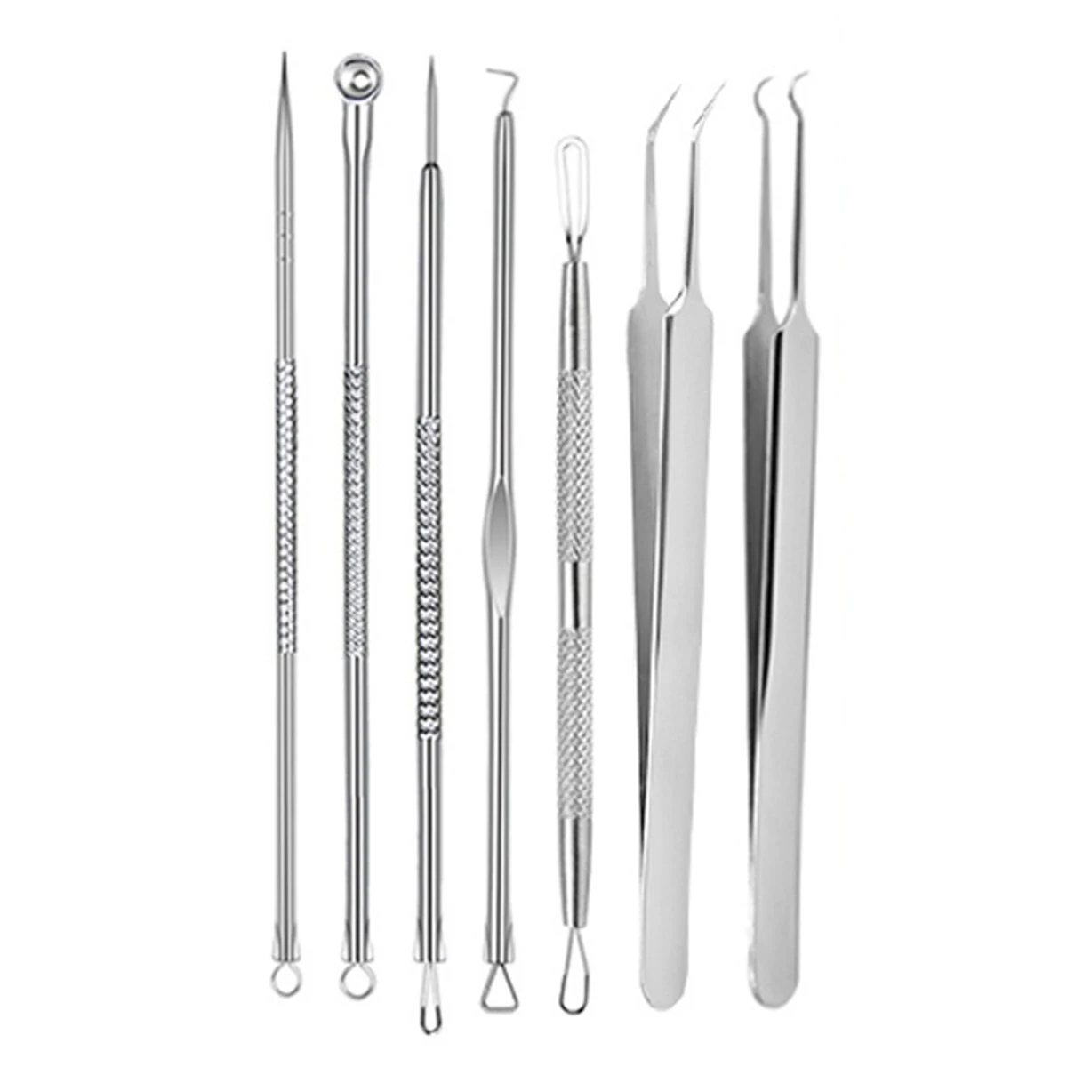 

7pcs Stainless Steel Blackhead Remover Tool Set Pimple Pore Spot Comedone Acne Blemish Extractor Beauty Tool Kits