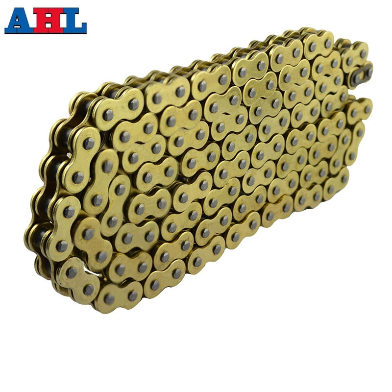 Motorcycle Parts 520 * 120 Drive Chain 520 Pitch Heavy Duty Gold O-Ring Chain 120 Links For Honda Yamaha YZ125 Suzuki Kawasaki Motorcycle Parts 520 * 120 Drive Chain 520 Pitch Heavy Duty Gold O-Ring Chain 120 Links For Honda Yamaha YZ125 Suzuki Kawasaki