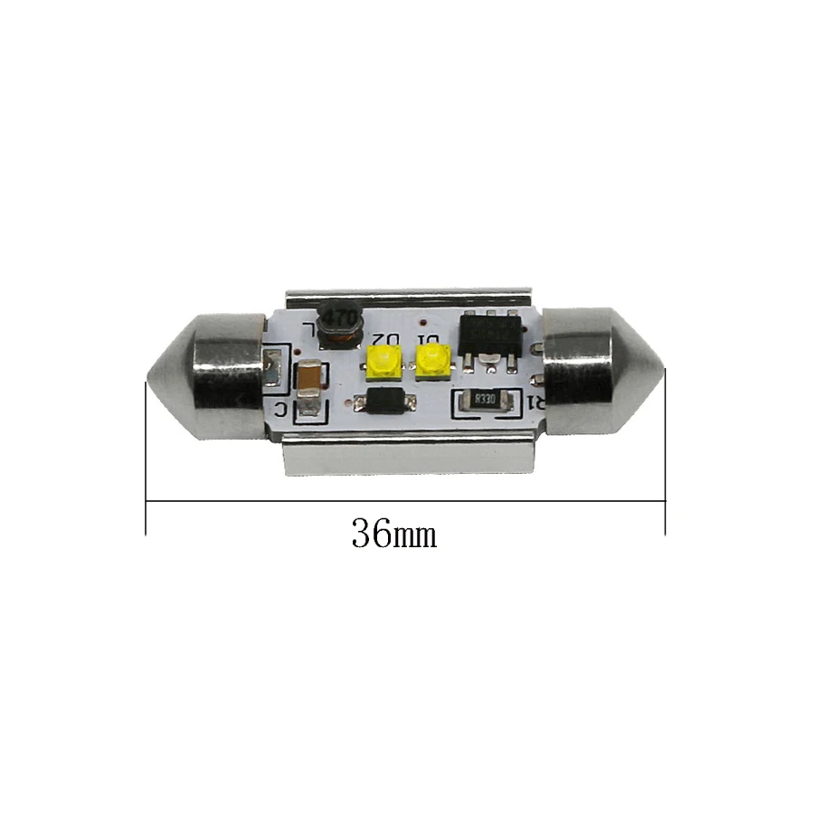 YCCPAUTO C5W 36 мм 39 мм 42 мм Купол гирлянда Canbus Cree светодиодный чип автомобиля лампа для чтения высокой мощности белый свет номерного знака 1 шт